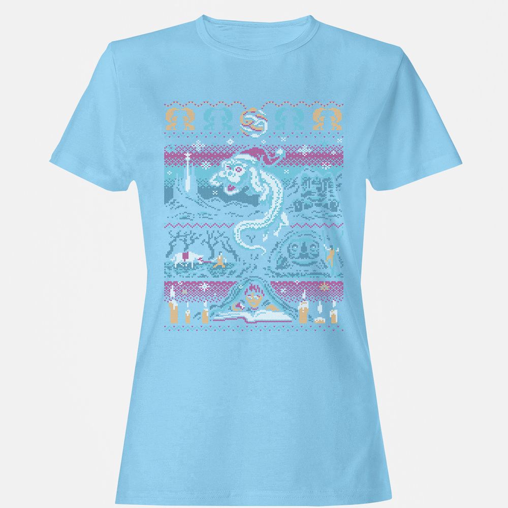 Women's T-Shirt - H5HSP89Q - Light Blue - 8