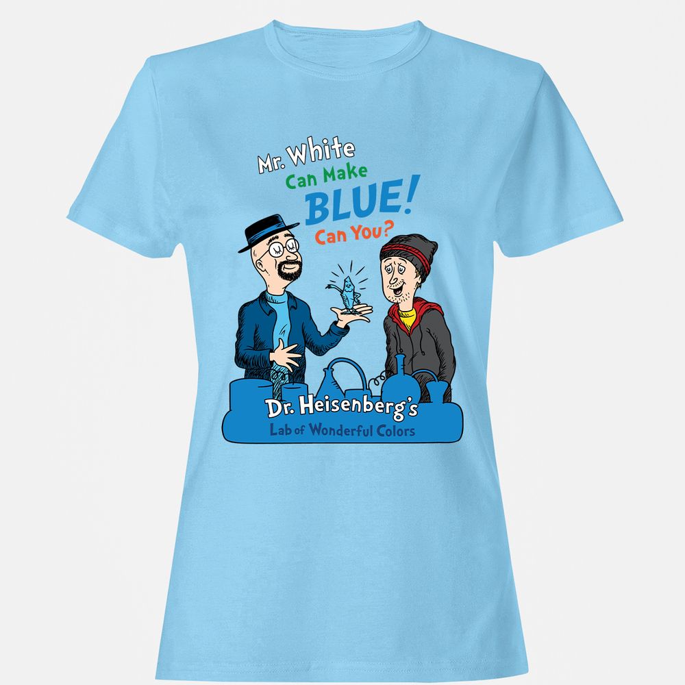 Women's T-Shirt - E6XE7GCP - Light Blue - 8