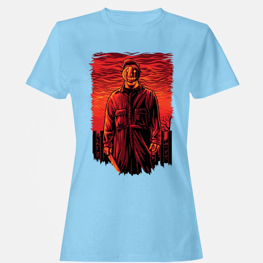 Women's T-Shirt - UZMW9HD7 - Light Blue - 8