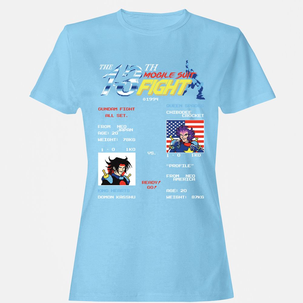 Women's T-Shirt - AVBU1Z8Q - Light Blue - 8