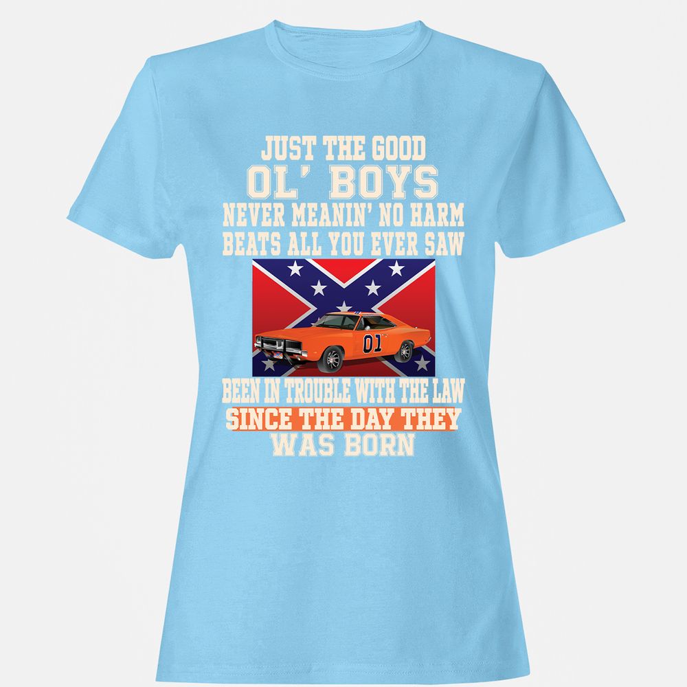 Women's T-Shirt - Z9G89LSP - Light Blue - 8