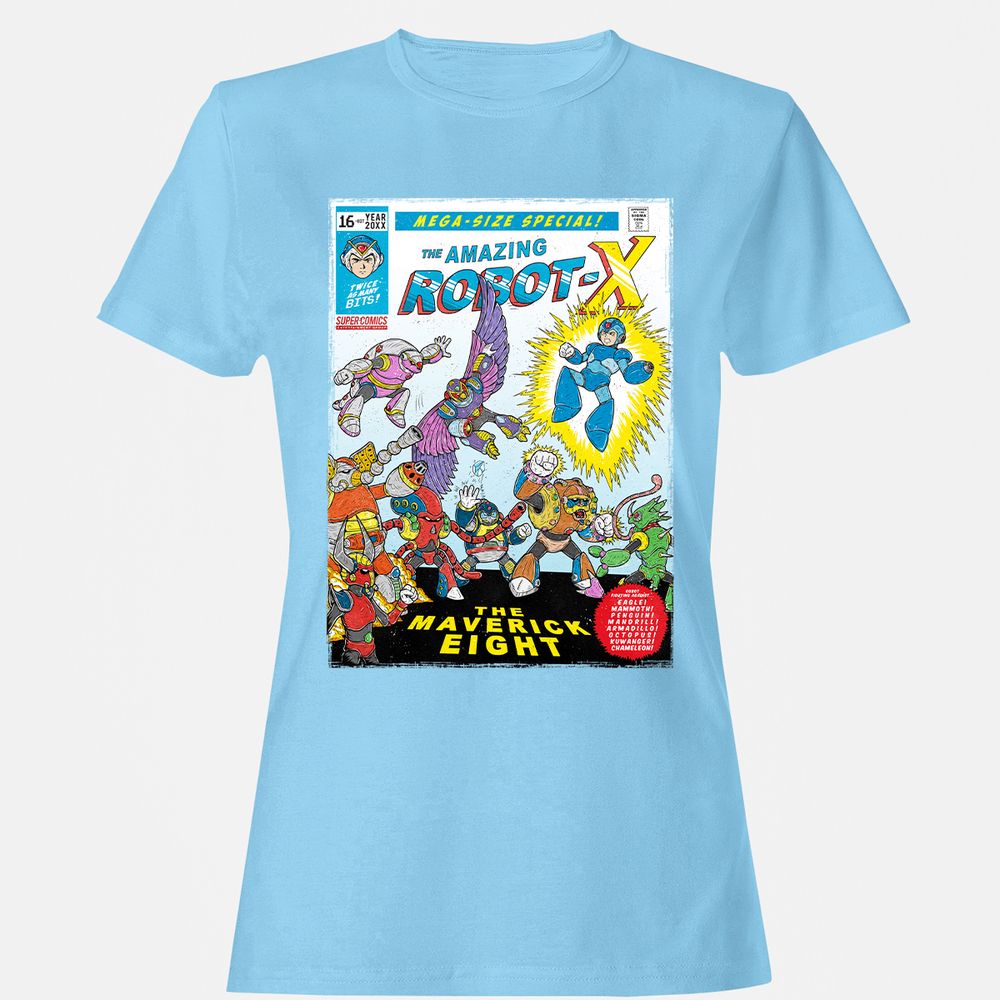 Women's T-Shirt - AJMJFKAA - Light Blue - 8