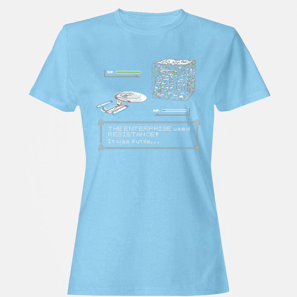 Women's T-Shirt - 5V4TRK5M - Light Blue - 8