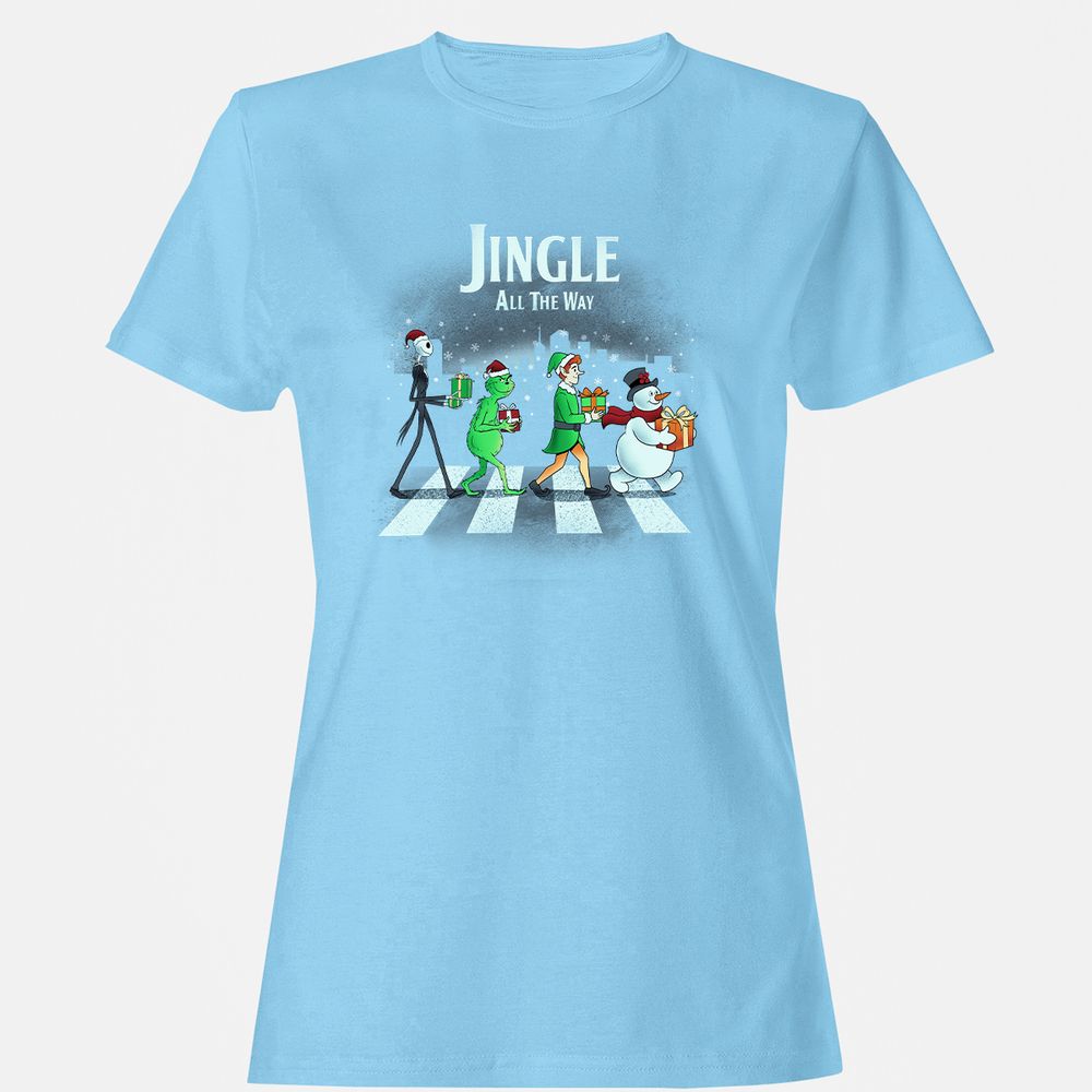 Women's T-Shirt - B5JLG9MT - Light Blue - 8