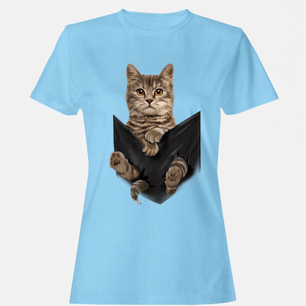 Women's T-Shirt - GNBEG5K7 - Light Blue - 8