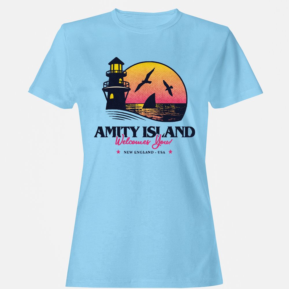 Women's T-Shirt - 3YN3J7GZ - Light Blue - 8