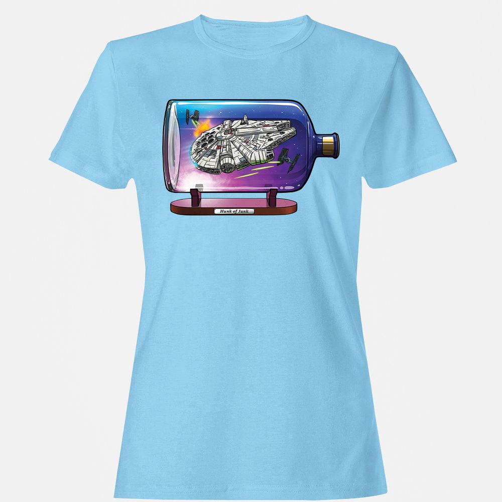 Women's T-Shirt - FZE7BPYR - Light Blue - 8