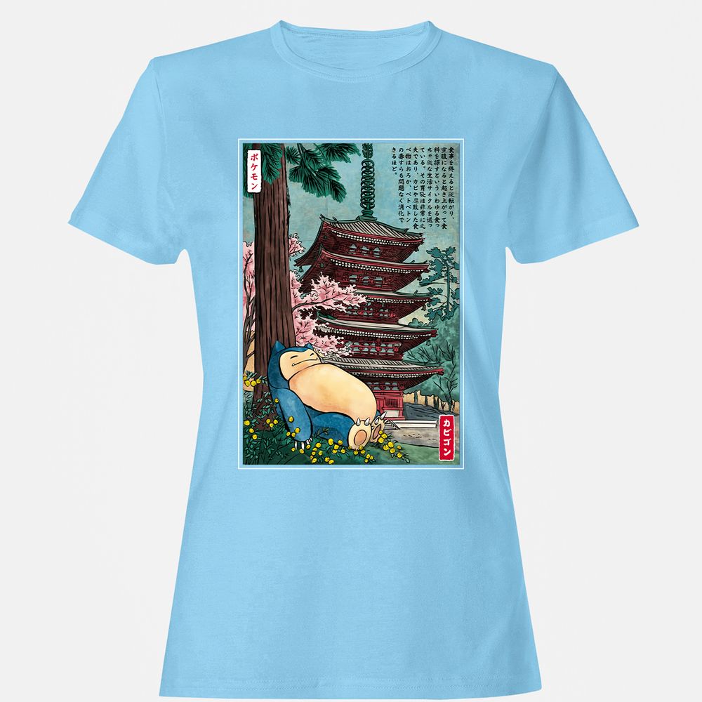 Women's T-Shirt - 3ECXWRP9 - Light Blue - 8