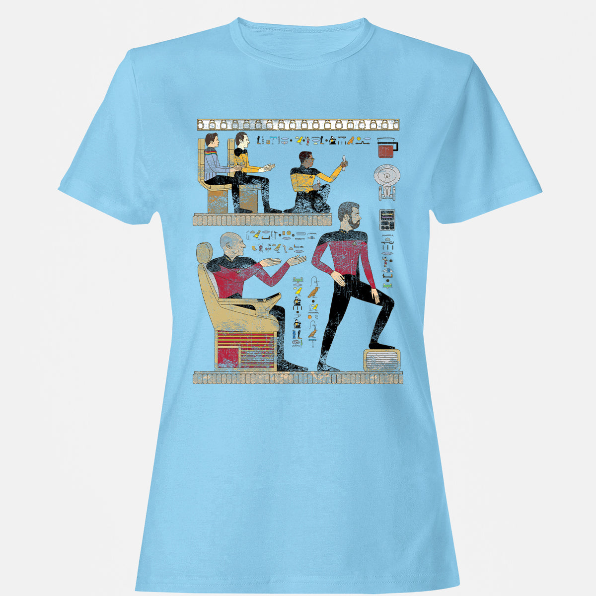 Women's T-Shirt - 64Y3835Q - Light Blue - 8