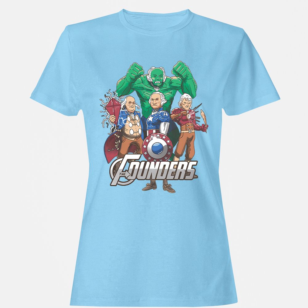 Women's T-Shirt - P1N7KR45 - Light Blue - 8