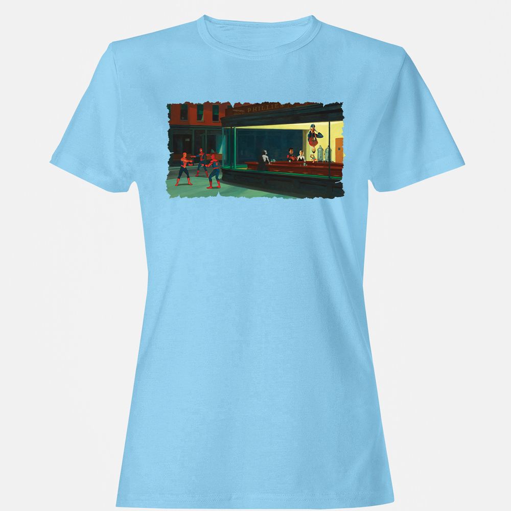 Women's T-Shirt - 3CV5GW8K - Light Blue - 8