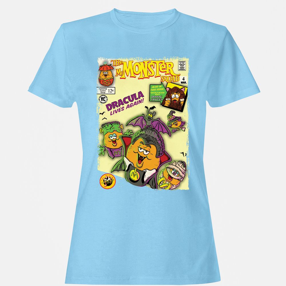 Women's T-Shirt - 7E26KNCE - Light Blue - 8