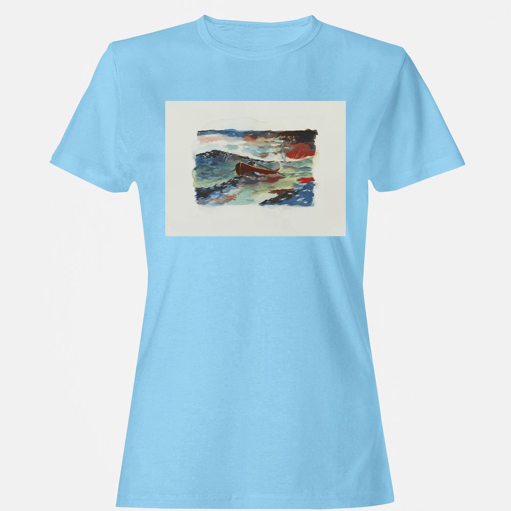 Women's T-Shirt - BFU8N9RC - Light Blue - 8