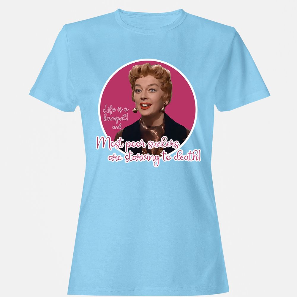 Women's T-Shirt - NQEG9X5W - Light Blue - 8