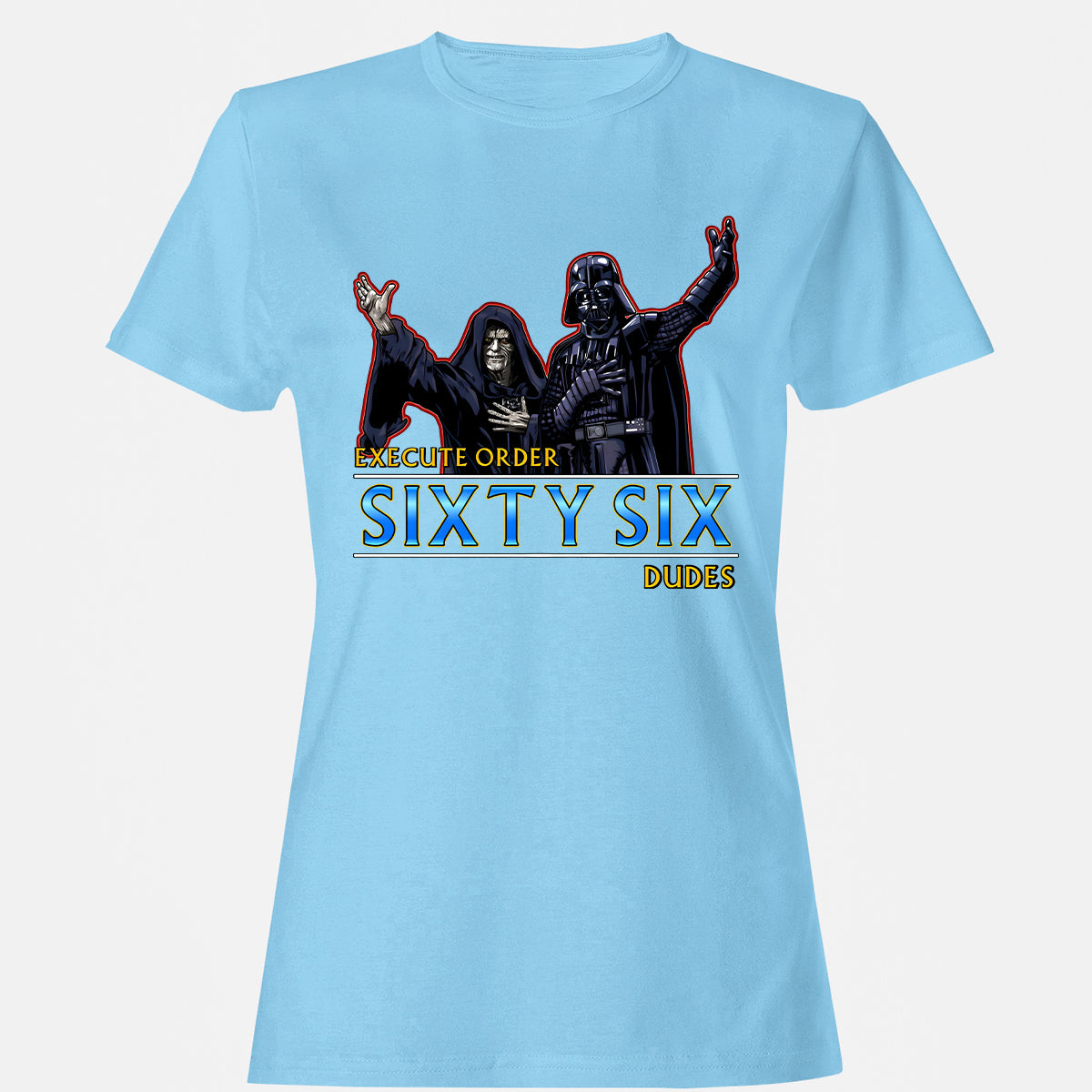 Women's T-Shirt - S6XLK74G - Light Blue - 8