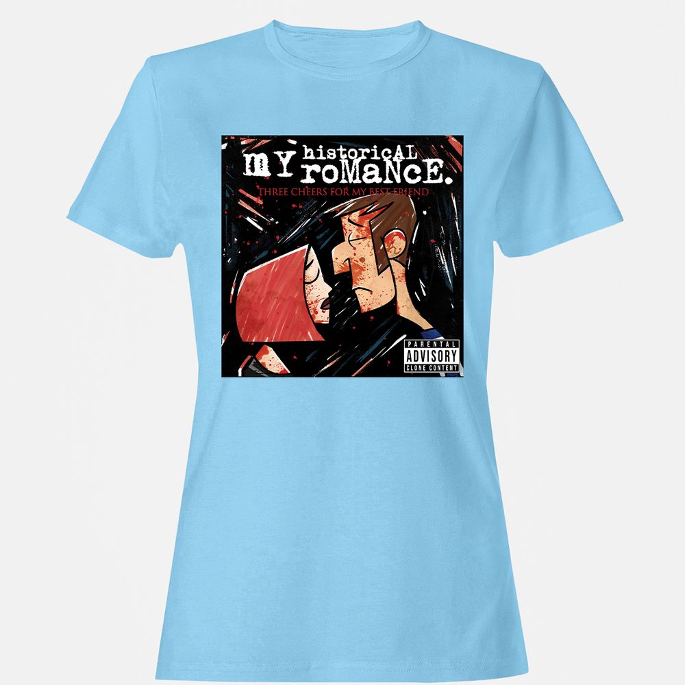 Women's T-Shirt - V9F8BXUR - Light Blue - 8
