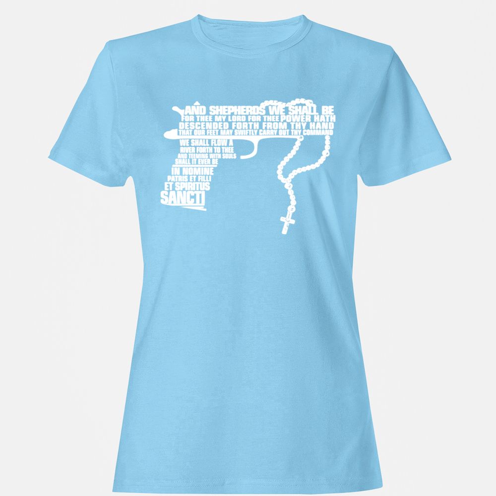 Women's T-Shirt - N7Z9SMMJ - Light Blue - 8