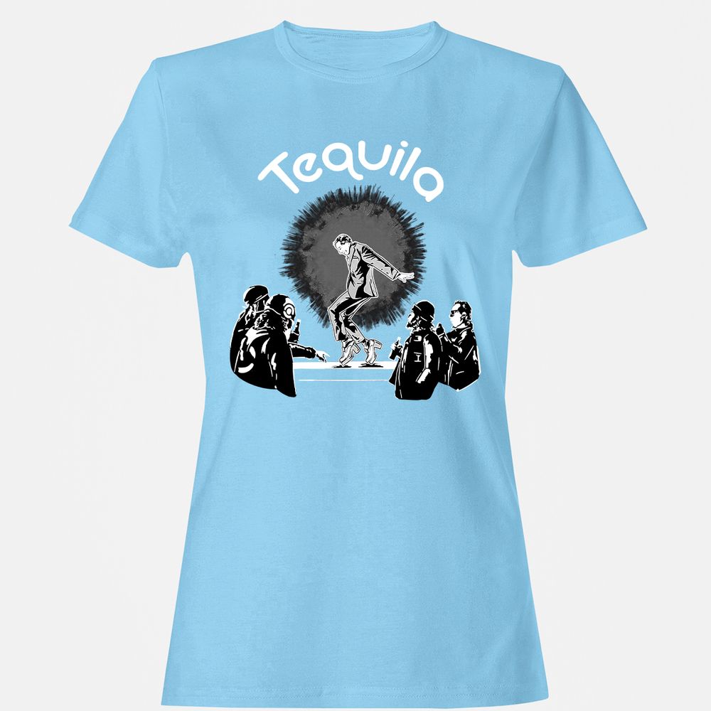 Women's T-Shirt - B39PJ4AP - Light Blue - 8