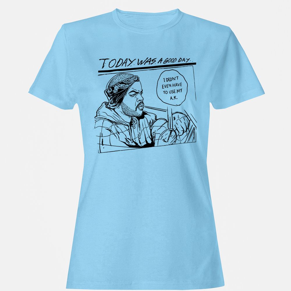Women's T-Shirt - TZKDZ3WR - Light Blue - 8