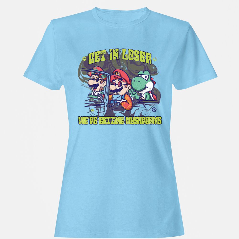 Women's T-Shirt - XHUJWZJQ - Light Blue - 8