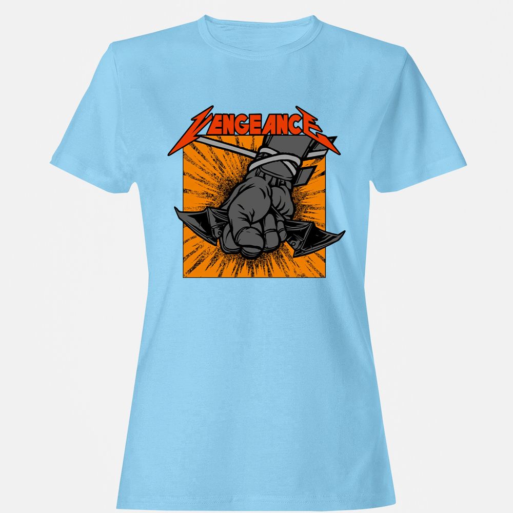 Women's T-Shirt - ZML6W4YH - Light Blue - 8