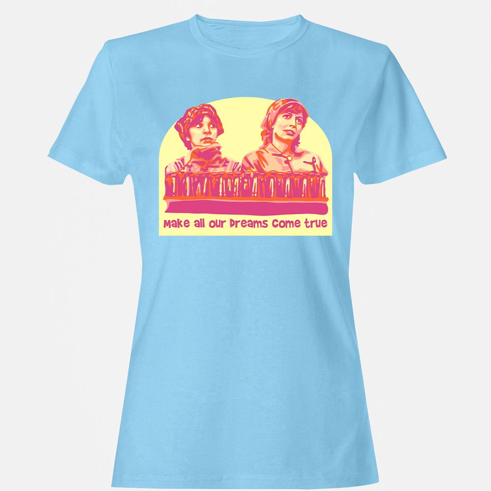 Women's T-Shirt - 3QPKRMBQ - Light Blue - 8