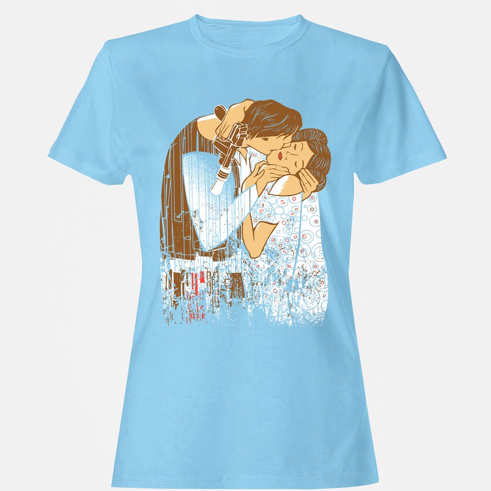 Women's T-Shirt - 8A13H4EQ - Light Blue - 8