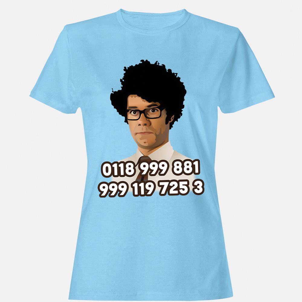 Women's T-Shirt - T8KE3ZPX - Light Blue - 8