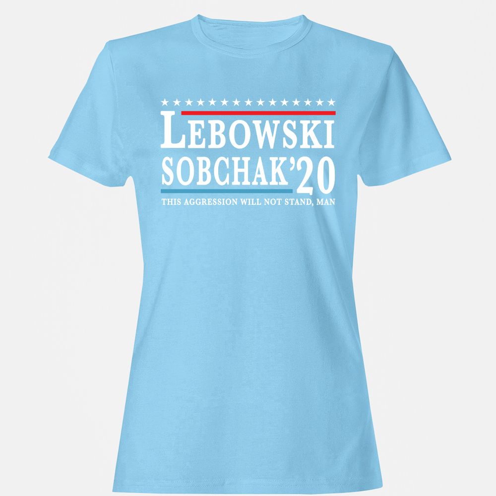 Women's T-Shirt - L4XCJSSN - Light Blue - 8