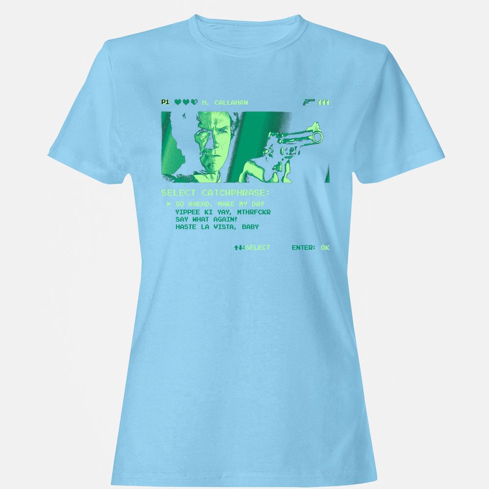 Women's T-Shirt - WYCQJH7H - Light Blue - 8