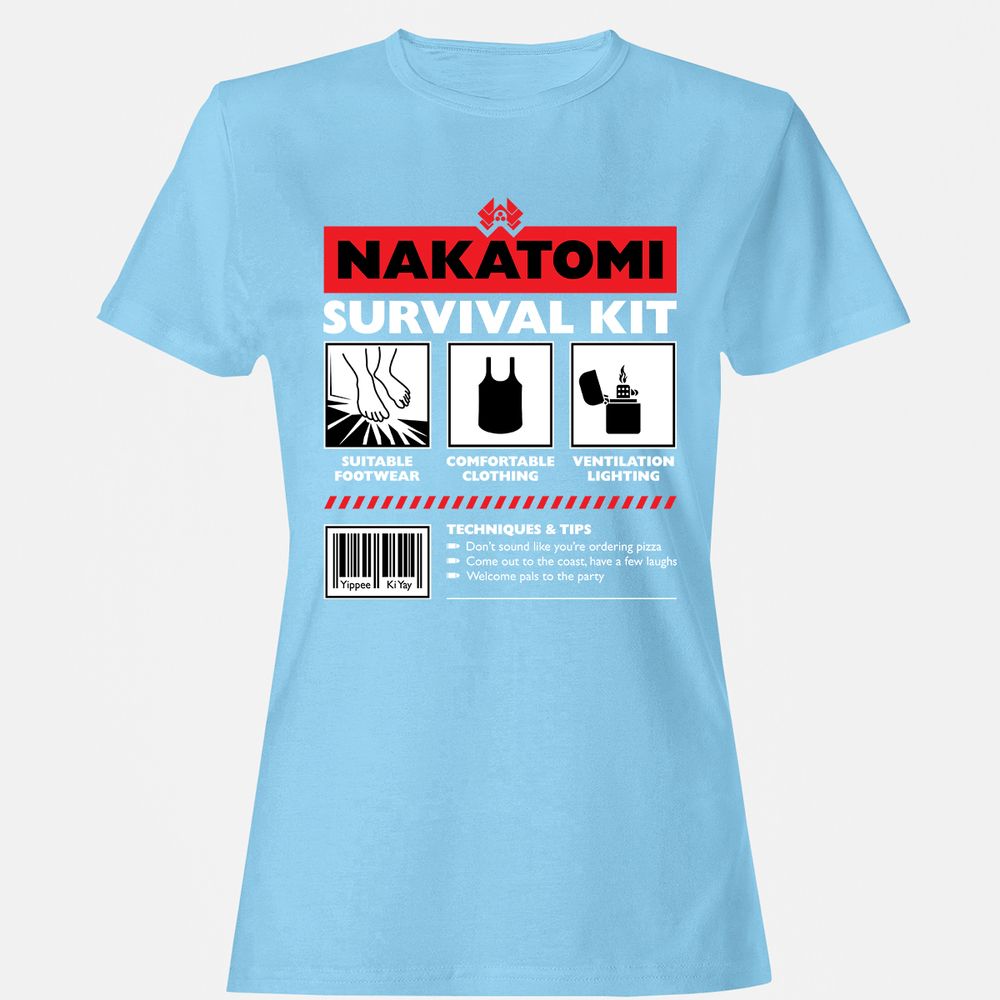 Women's T-Shirt - EXSJF7NN - Light Blue - 8