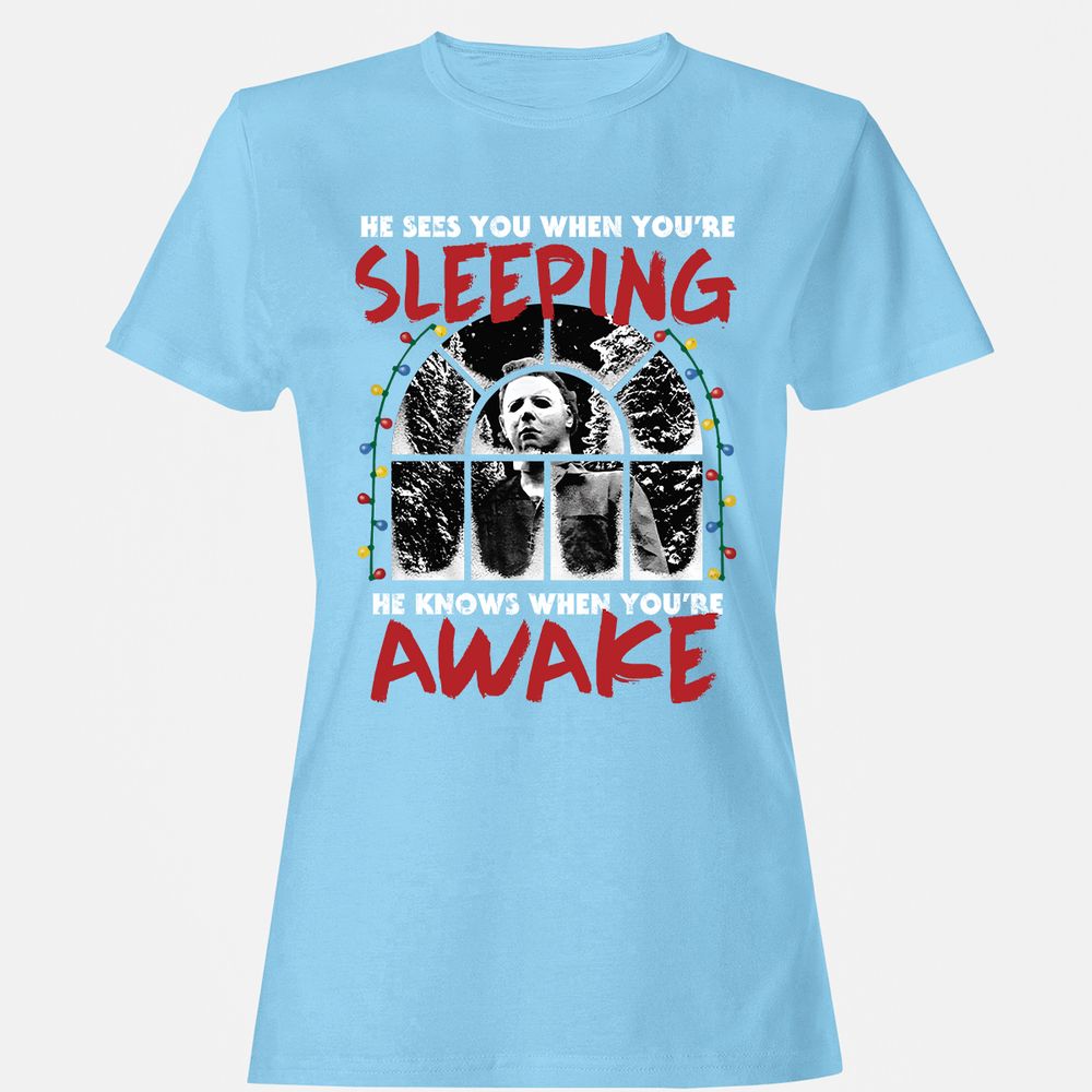 Women's T-Shirt - 5QKRCAZ1 - Light Blue - 8