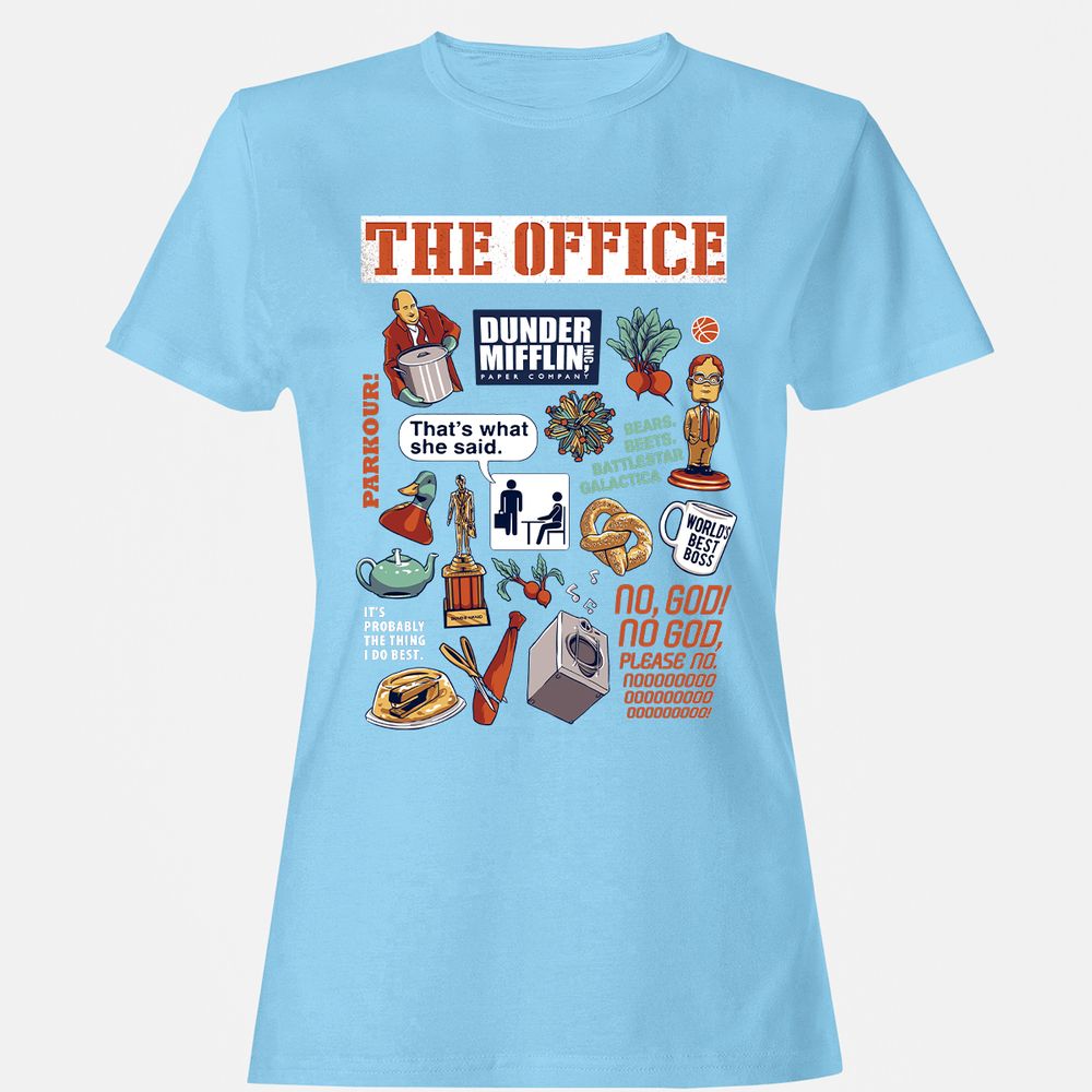 Women's T-Shirt - XH8XTTL8 - Light Blue - 8