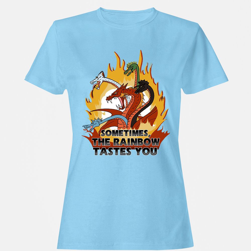 Women's T-Shirt - ELCZQB6N - Light Blue - 8