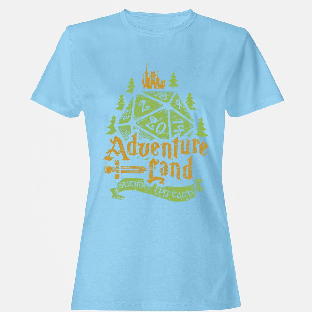 Women's T-Shirt - B2BQWGDC - Light Blue - 8