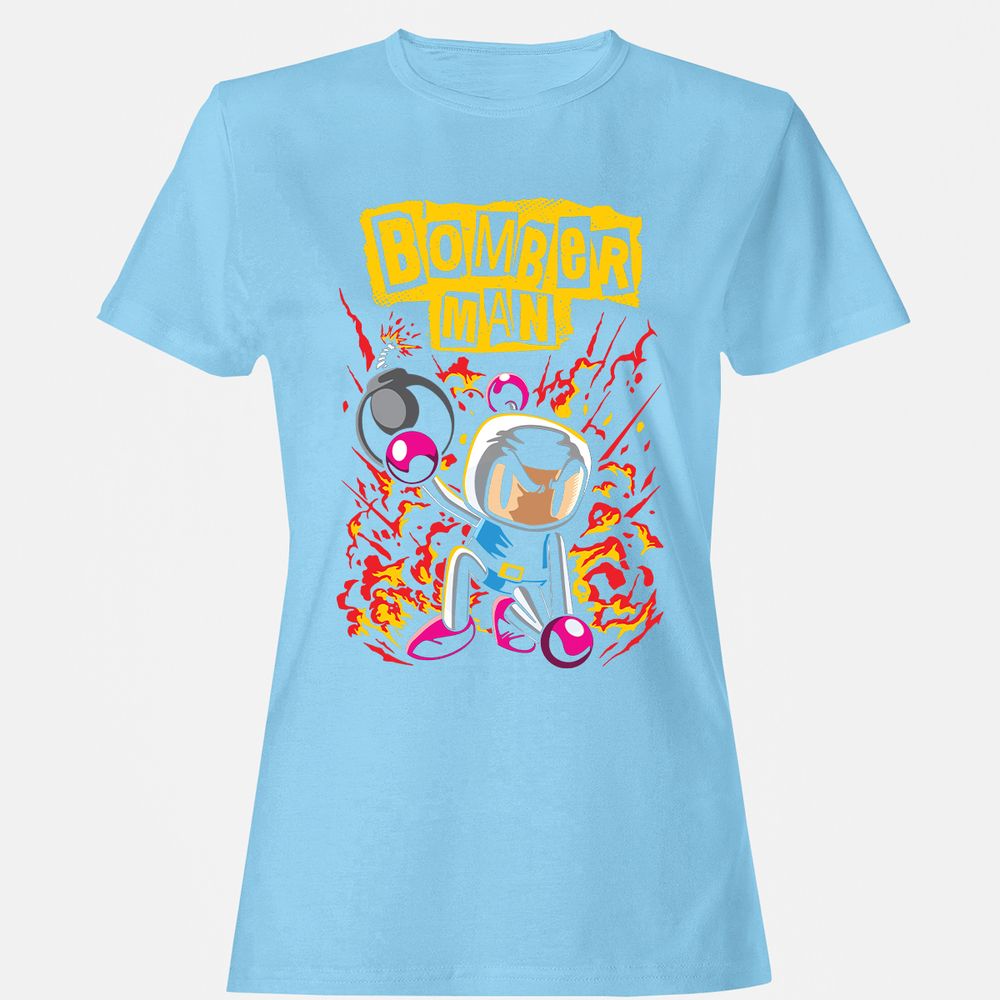 Women's T-Shirt - JY5JBZL2 - Light Blue - 8