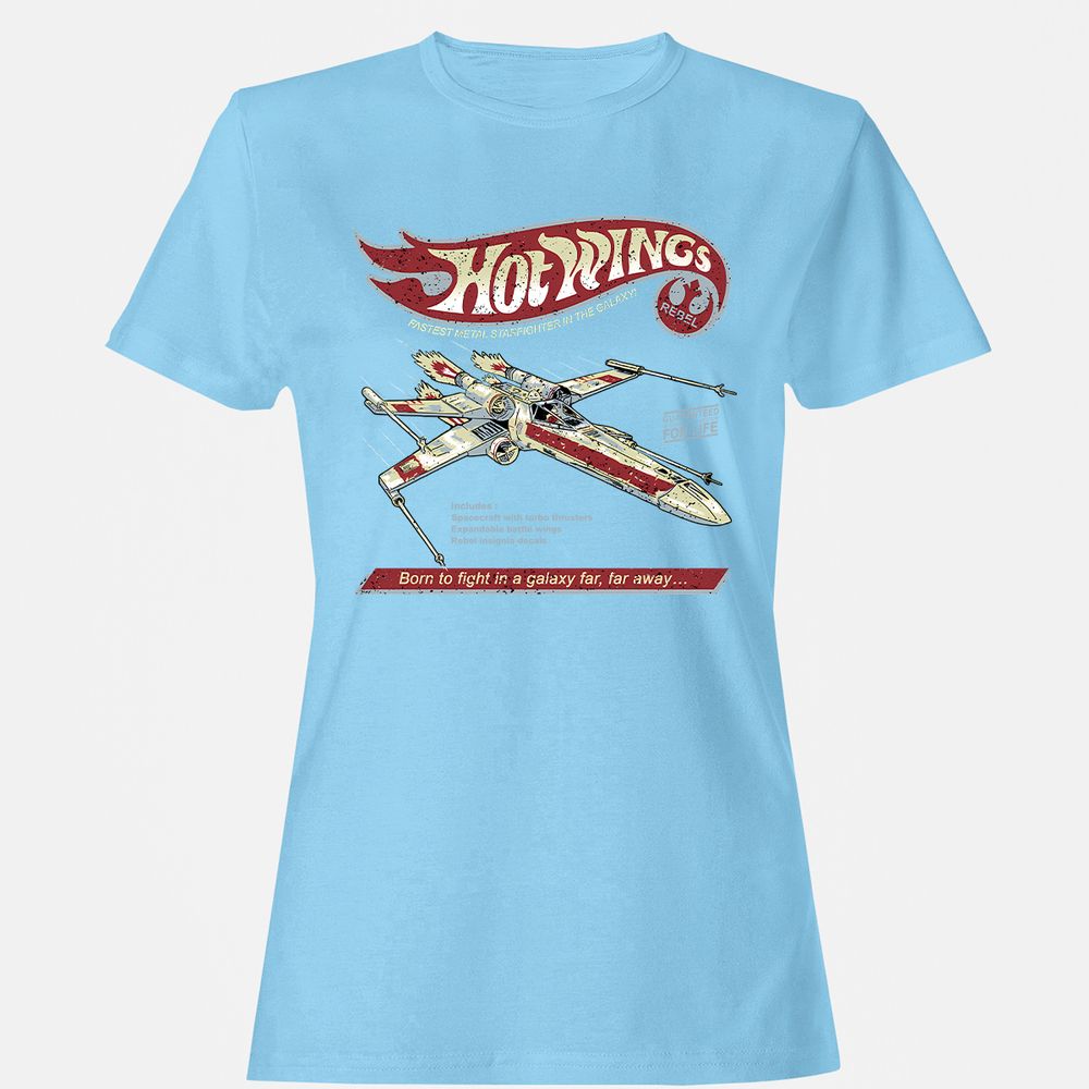 Women's T-Shirt - HQQXMWPG - Light Blue - 8