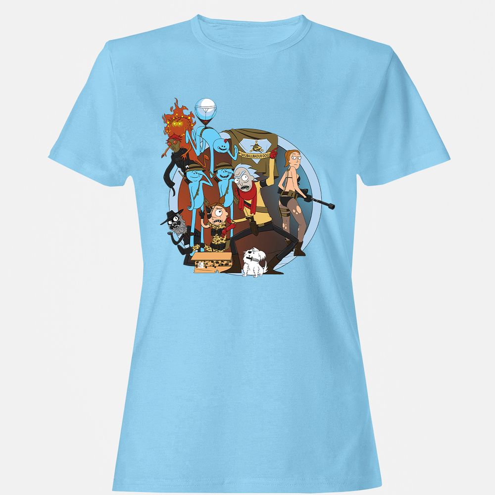 Women's T-Shirt - Z4J5AR9Z - Light Blue - 8