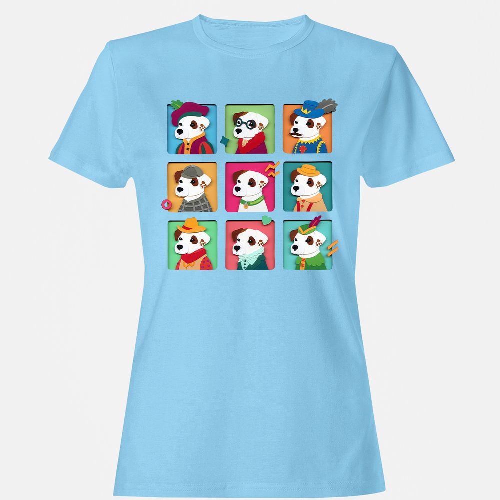 Women's T-Shirt - 916FX9DK - Light Blue - 8