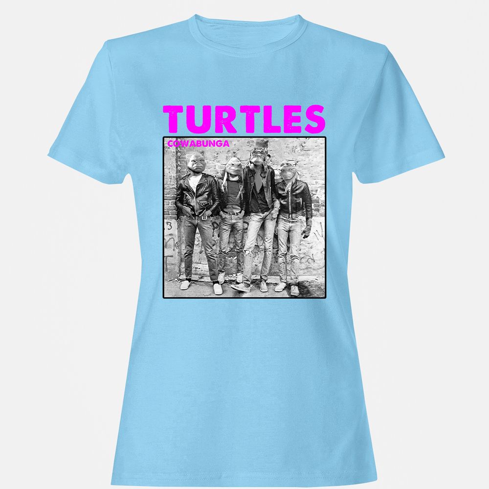 Women's T-Shirt - 9BF9ZP8Q - Light Blue - 8