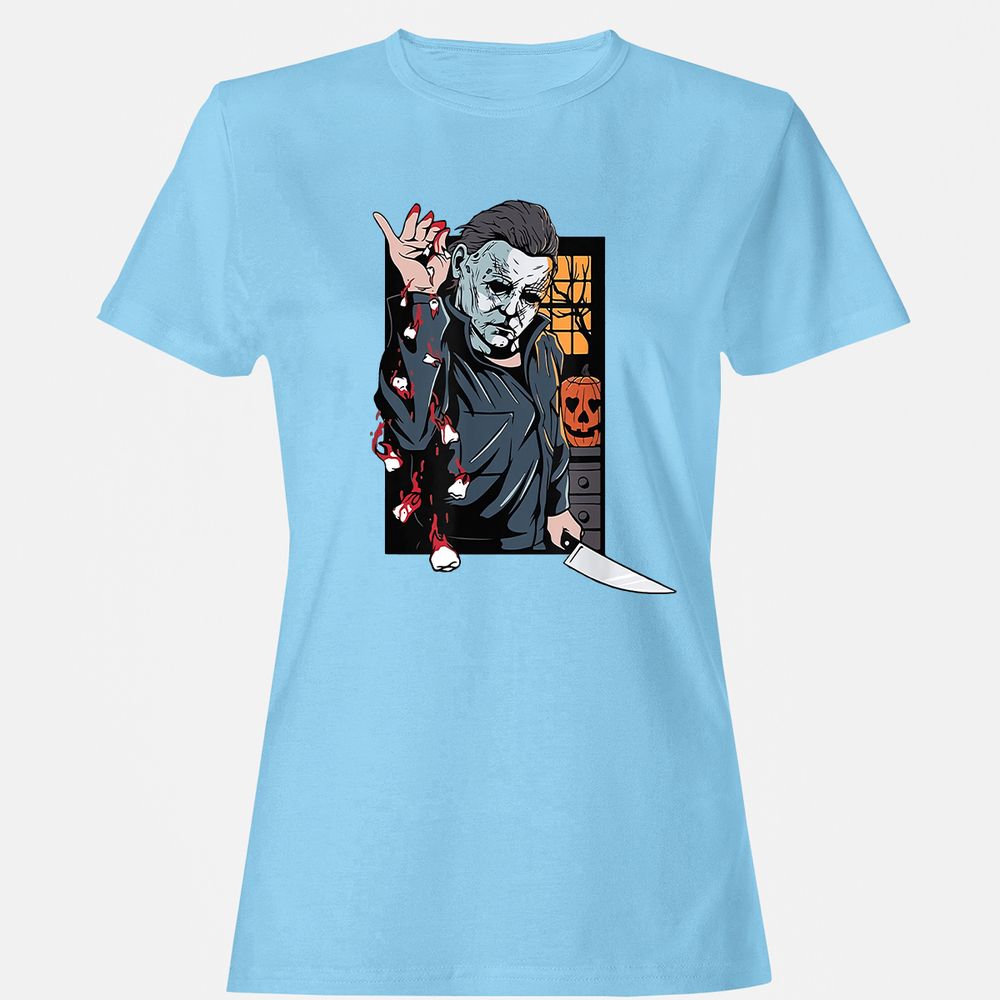 Women's T-Shirt - FE9UVCXT - Light Blue - 8