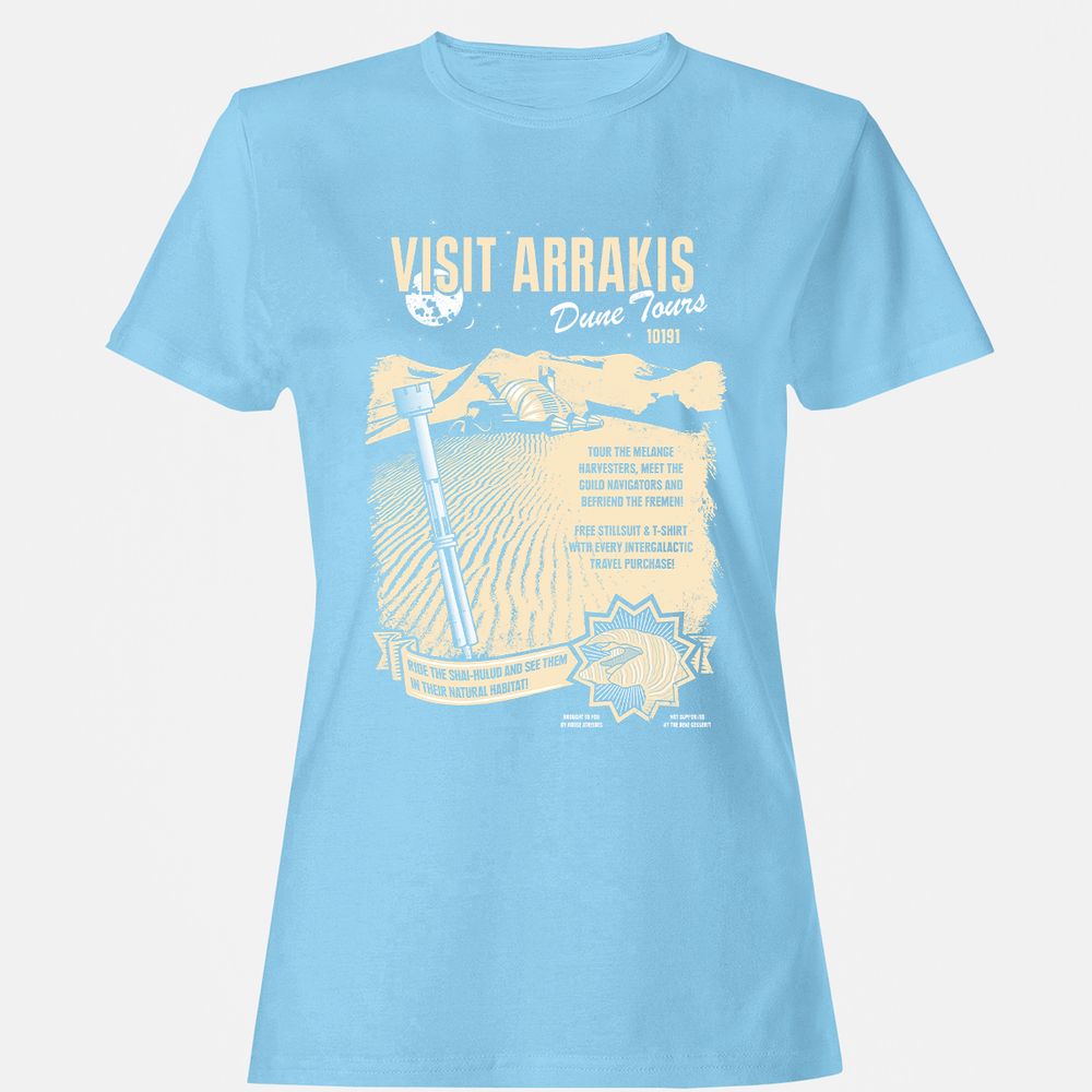 Women's T-Shirt - D3C3RZQY - Light Blue - 8