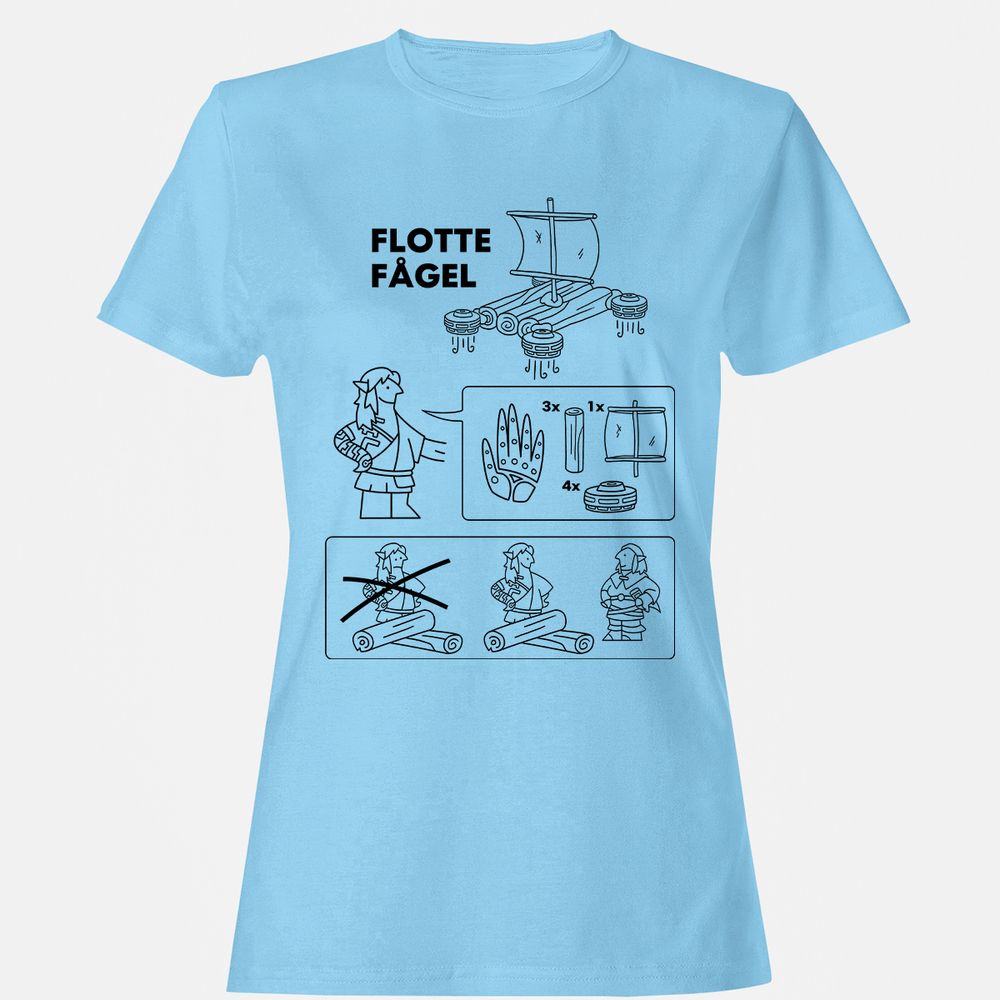 Women's T-Shirt - 3WZLPV9F - Light Blue - 8