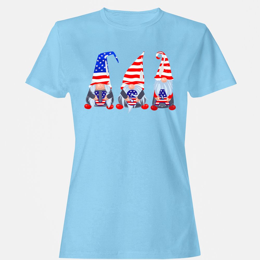 Women's T-Shirt - S8QGVUQ9 - Light Blue - 8