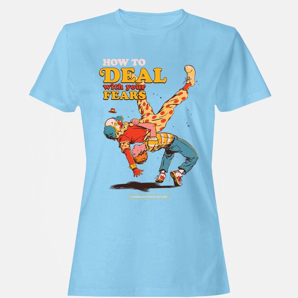 Women's T-Shirt - 9KQPAYHL - Light Blue - 8