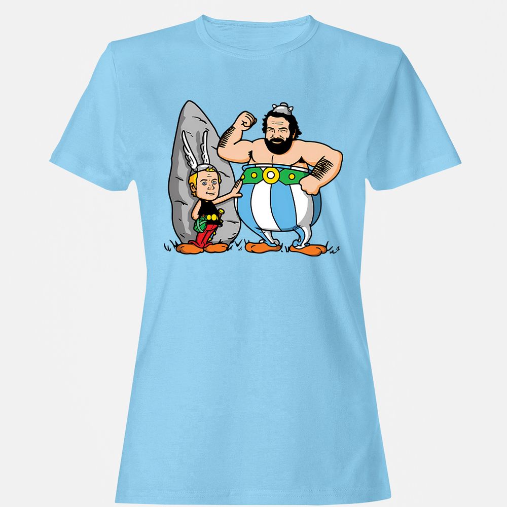 Women's T-Shirt - T6TBF99Q - Light Blue - 8