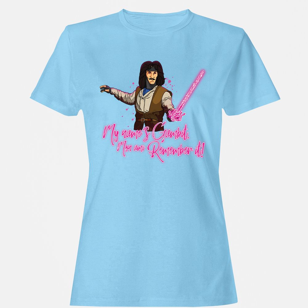 Women's T-Shirt - 9HKL5G7Z - Light Blue - 8