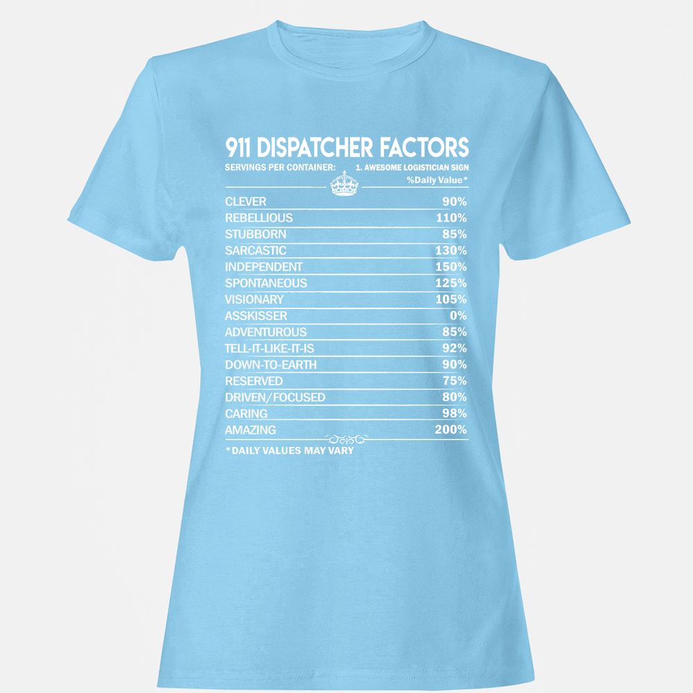 Women's T-Shirt - QPJH6QNC - Light Blue - 8