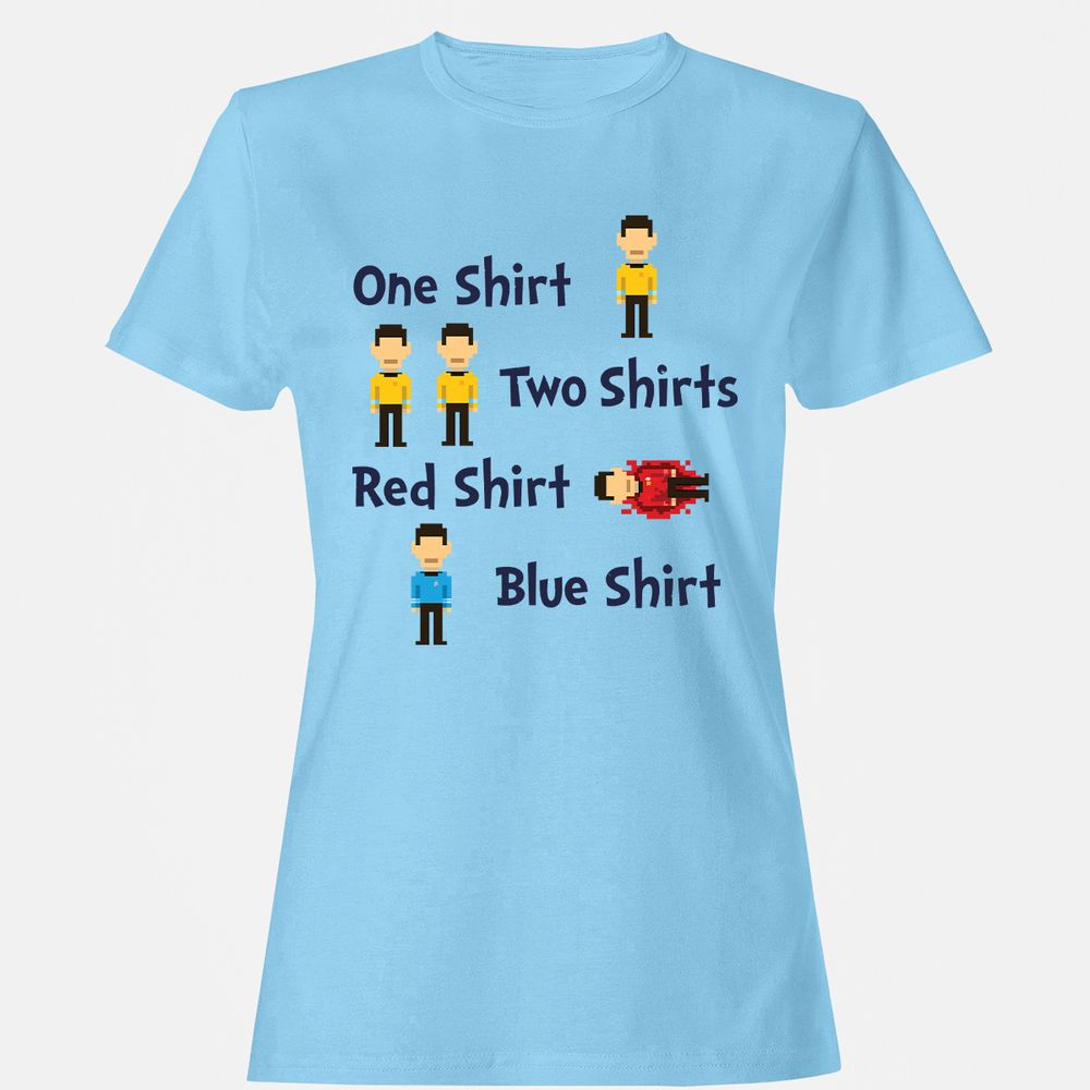 Red Shirt, Blue Shirt - Light Blue - 8