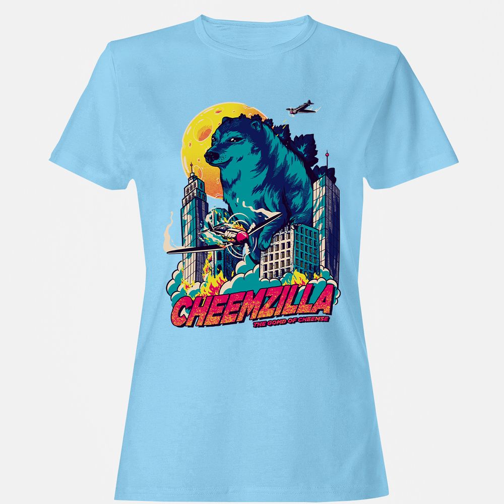 Women's T-Shirt - L333P5VJ - Light Blue - 8
